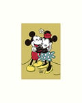 Pyramid International Mickey & Minnie Mouse (True Love) -Mounted Print 24 X 30cm, Paper, Multicoloured, 24 x 30 x 1.3 cm