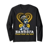 Learn From The Past African Symbol Adinkra Sankofa History Long Sleeve T-Shirt