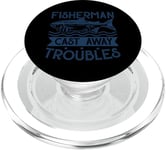 Fisherman Cast Away Troubles PopSockets PopGrip for MagSafe