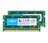 Crucial 2x 4GB 2RX8 PC3-12800S DDR3 1600Mhz SODIMM Laptop Memory RAM For Intel #