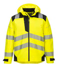 Portwest PW365 Men's Hi Vis Reflective Waterproof 3-in-1 Jacket Safety Jacket Yellow/Black, Large