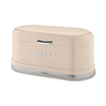 Tower T826170CHA Belle Bread Bin with Embossed Chrome Lettering, Chantilly Cream