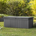 Keter Boîte de rangement de jardin Darwin 380 L Gris  440522