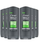 Dove Men+Care Micro Moisture Body & Face Wash, Extra Fresh, 400ml, 6Pk - NA - One Size