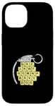 Coque pour iPhone 14 Jeu de blocs de lettres amusant Choisissez soigneusement vos mots