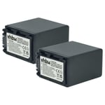 2x Battery for Sony handheld camcorder FDR-AX700E 2200mAh