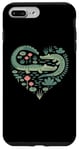 iPhone 7 Plus/8 Plus Cute Alligator Heart Crocodile Gator for Kids Case