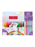 Faber Castell Faber-Castell - Felt-tip pen unicorn 18+6 + stickers (554221)