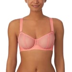 DKNY Women's Sheers Covertible Strapless Bra Demi, Shell Pink, (36) C