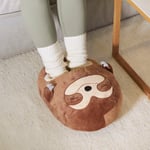 Sammi Sloth Fleece Sherpa Lined Giant Slipper Foot Warming Foot Muff