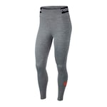 Nike W One Tght Icnclsh Sport Trousers - Iron Grey/Heather/Black/(Safety Orange), Small