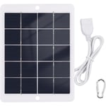 Panneau solaire étanche solaire portable 3W 5V pour le camping avec port usb pour le chargement du téléphone, mini ventilateur, lumière led, caméra