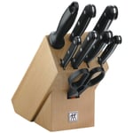 ZWILLING TWIN Gourmet 9-pcs beige Beech Knife block set