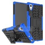 Sony Xperia Xa1      Heavy Duty Case    [Blue]