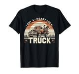 Western Sunset Cowgirl Old Car American Pickup Truck T-Shirt