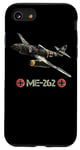 Coque pour iPhone SE (2020) / 7 / 8 La Seconde Guerre mondiale 2 avion de chasse allemand ME 262