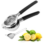 Presse Citron,Inox Presse Agrumes Manuel mit Passoire Inox Tamis Cuisine,Anti-Caustique,Presse Agrume Manuel Résistant,Presse Orange Manuel pour Cuisine, Bar, Restaurant