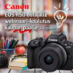 Webinaari: Canon EOS R50 käyttökoulutus