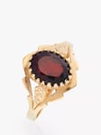 L & T Heirlooms 9ct Yellow Gold Pre-Loved Solitaire Garnet Ring