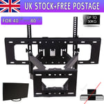 40"- 80" 50KG Fully Adjustable Monitor Bracket Dual Arm Desk Stand Stable LED UK