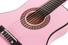 Music Alley MA-51 Classical Acoustic Guitar Kids Guitar and Junior Guitar Pink,