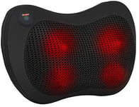 Back Neck Massage Cushion Electric Shiatsu Kneading Massager With Dual Rotating