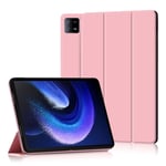 Xiaomi Pad 6 Tab Cover med Tri-fold stativ - Rosa