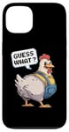 Coque pour iPhone 13 Guess What Chicken Butt Funny Joke Meme pour hommes et femmes