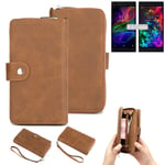 Wallet + Protective case for Razer Phone 2 cover brown