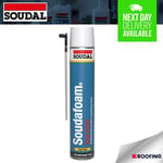 Soudal SOUDAFOAM Gap Filler Hand Held Expanding PU Foam Filler, 750ml