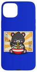 Coque pour iPhone 15 Plus Kawaii Hot Pot Ramen Bear Taiwan Travel