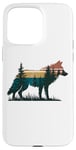 Coque pour iPhone 15 Pro Max Loup Randonnée Chasse Plein Air Camping Forêt Homme Femme Loup