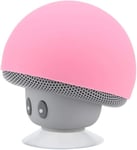 Enceinte Bluetooth, Haut-parleurs Bluetooth 3.0 sans Fil Portables Enceinte Forme de Champignon, 12 Heures d¿Autonomie en Lecture avec USB, Ventouse pour Smartphone, PC et Tablettes.