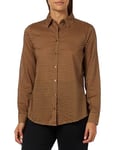 United Colors of Benetton Women's Shirt 5oa95q8u4, Pied De Poule Brown and Beige 65w, L