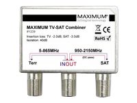 Maximum - Signalsamlare För Satellit-Tv-Mottagare - Metallic