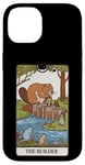 iPhone 14 Fun Tarot Card The Builder Beaver Building Spiritual Reader Case