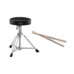 Pack d'accessoires V-Drums DAP-2X | Un tabouret confortable et des baguettes de haute qualité pour V-Drummers | Robuste | Hauteur réglable