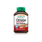 JAMIESON Omega Complete Pure Krill Oil - Antioxidant Supplement 100 Softgels