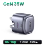 UGREEN GaN 35W Charger USB C Fast Charger PD3.0 QC3.0  Quick Charger For iPhone