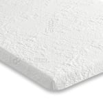 Starlight Beds Single Cooling Mattress Topper, 5cm Single Memory Foam Mattress Topper. Cooling Foam Topper with Cooling Removable Cover, White. – 3ft x 6ft3 (90x190x5cm)