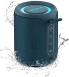 Enceinte Bluetooth, Baffle Bluetooth Au Basse Intense, Enceinte Connectée Bluetooth 5.3, 15W Haut Parleur Bluetooth, Étanche Ipx7, Double Appairage Stéréo (Bleu)