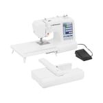 Uniprodo Sy- och broderimaskin - 160 stygn 96 broderimönster Touch-LCD