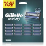 Gillette Mach3 replacement blades 16 pc