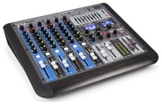 Power Dynamics PDM-S804 Scen Mixer 8 kanaler, BT, DSP/MP3, 8 kanals PA mixer med bluetooth