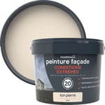 Peinture extérieure façade conditions extrêmes GoodHome ton pierre 10L