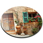 Round Mouse Mat  - Charming Old House Spain  #44556