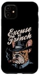 Coque pour iPhone 11 Bulldog français Excuse My Frenchie Vintage Bulldog Lover