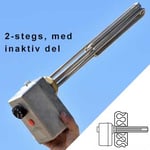 RELEK Elpatron 2-stegs 30-90°C R50 6kW rostfri med inaktiv del (sidomonterad)