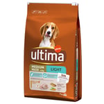 Ultima Medium/Maxi Light Adult Chicken - Ekonomipack: 2 x 7 kg