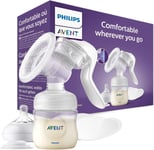 Philips Avent Manual Breast Pump Bottle With 0m+ Nipple White - SCF430/10